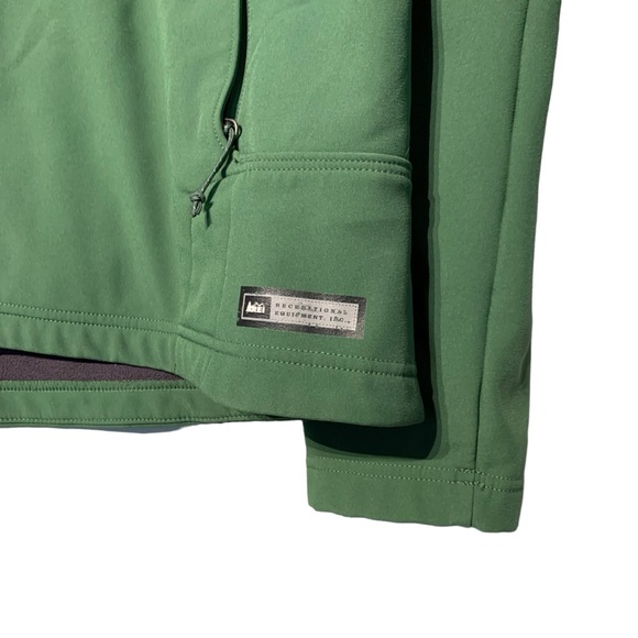 REI | Men’s Nylon Blend Soft Shell Fleece Lined‎ Jacket - Sz Large - Picture 4 of 10